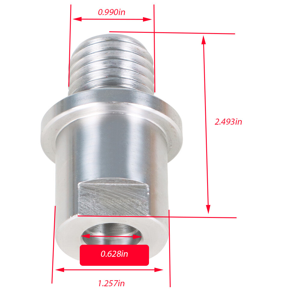 Lathe Headstock Spindle Adapter Converts 5/8" Shopsmith to 1" × 8tpi