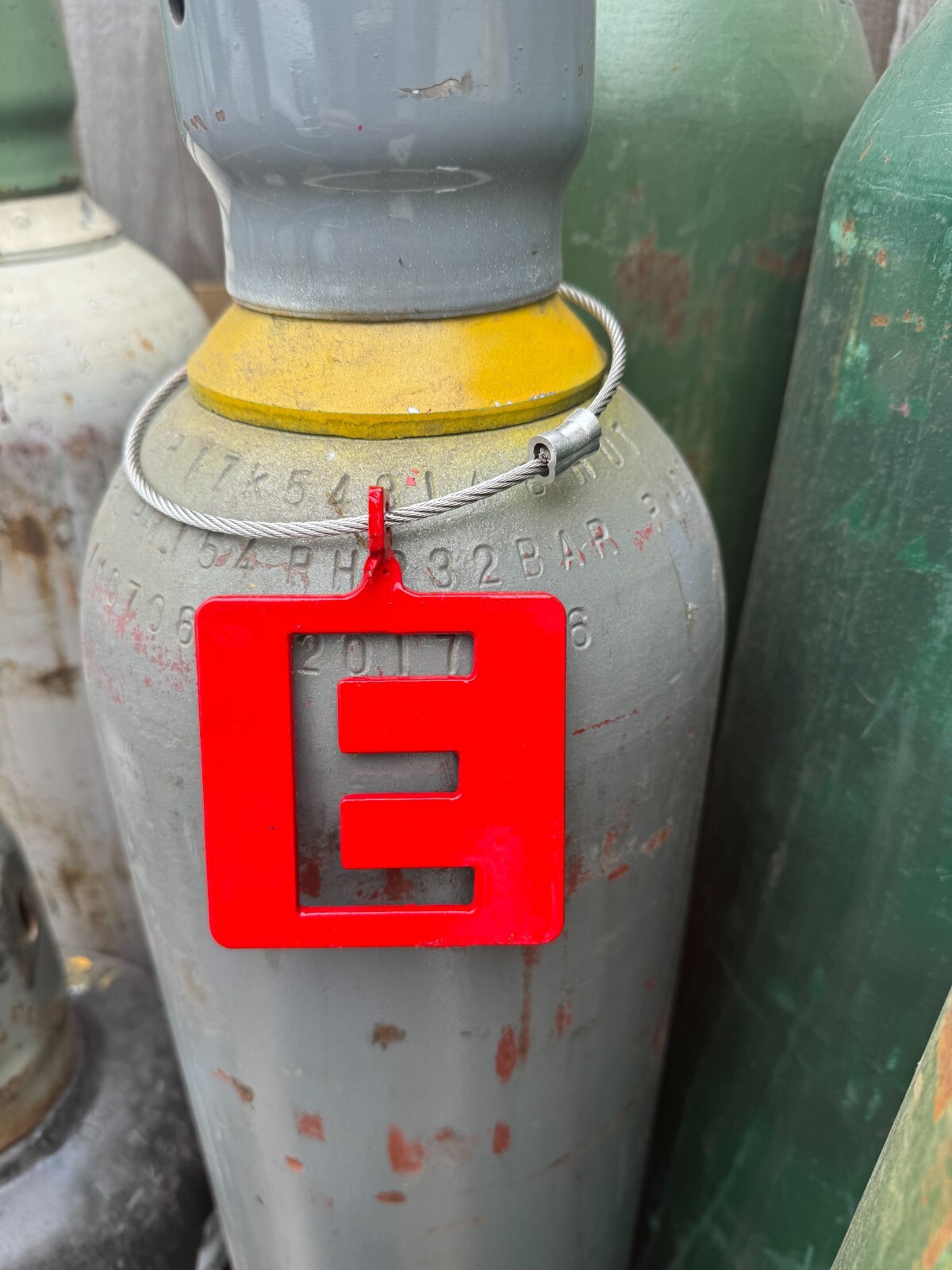 Pressurized welding Cylinder Empty tag