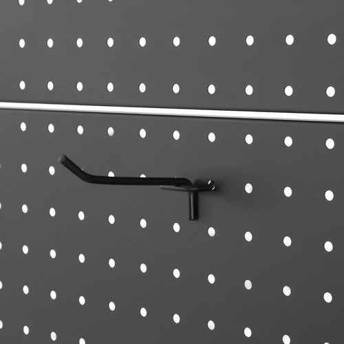 Black Metal Peg Board Display Stand Retail Display Rack Display Stand With Hooks