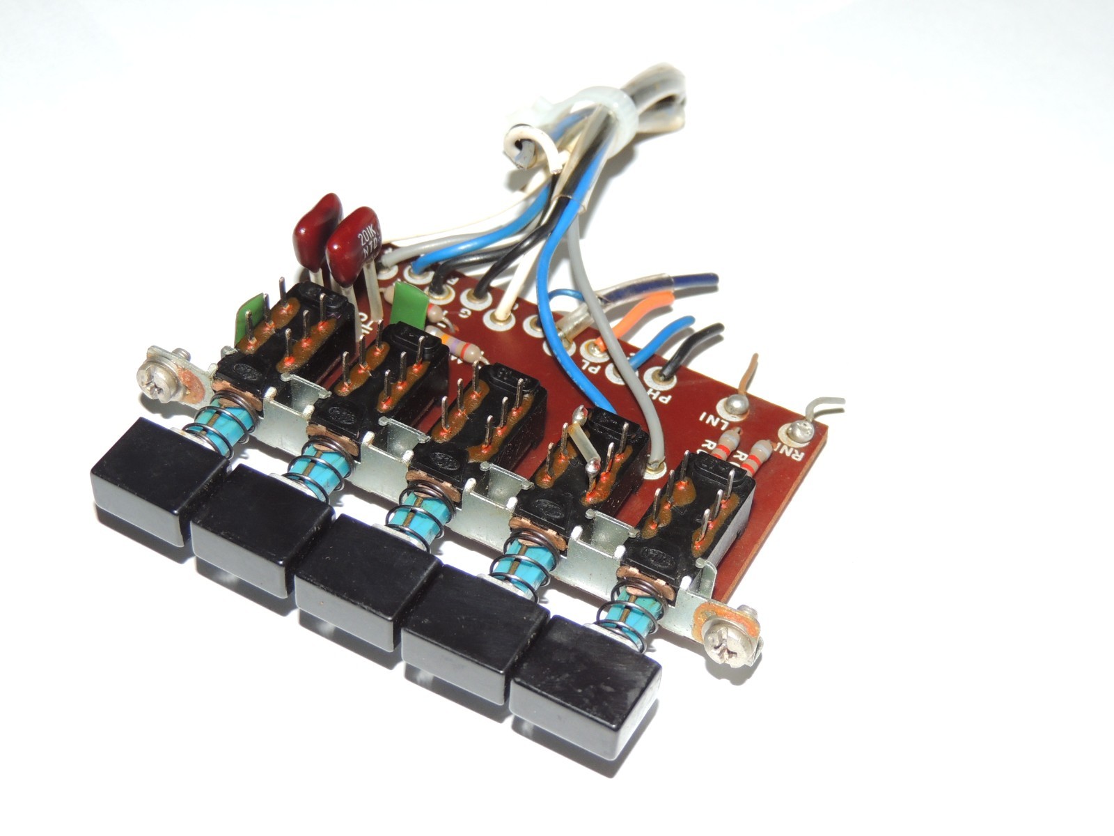 Sansui 5000 A Selector 5 Push Switch Assy & Knobs F1056 & 110504