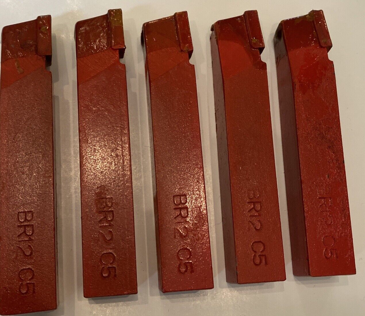 Lot Of 5: Brazed Carbide Tool Cutters Made In Yugoslavia BR-12C5 Cutters