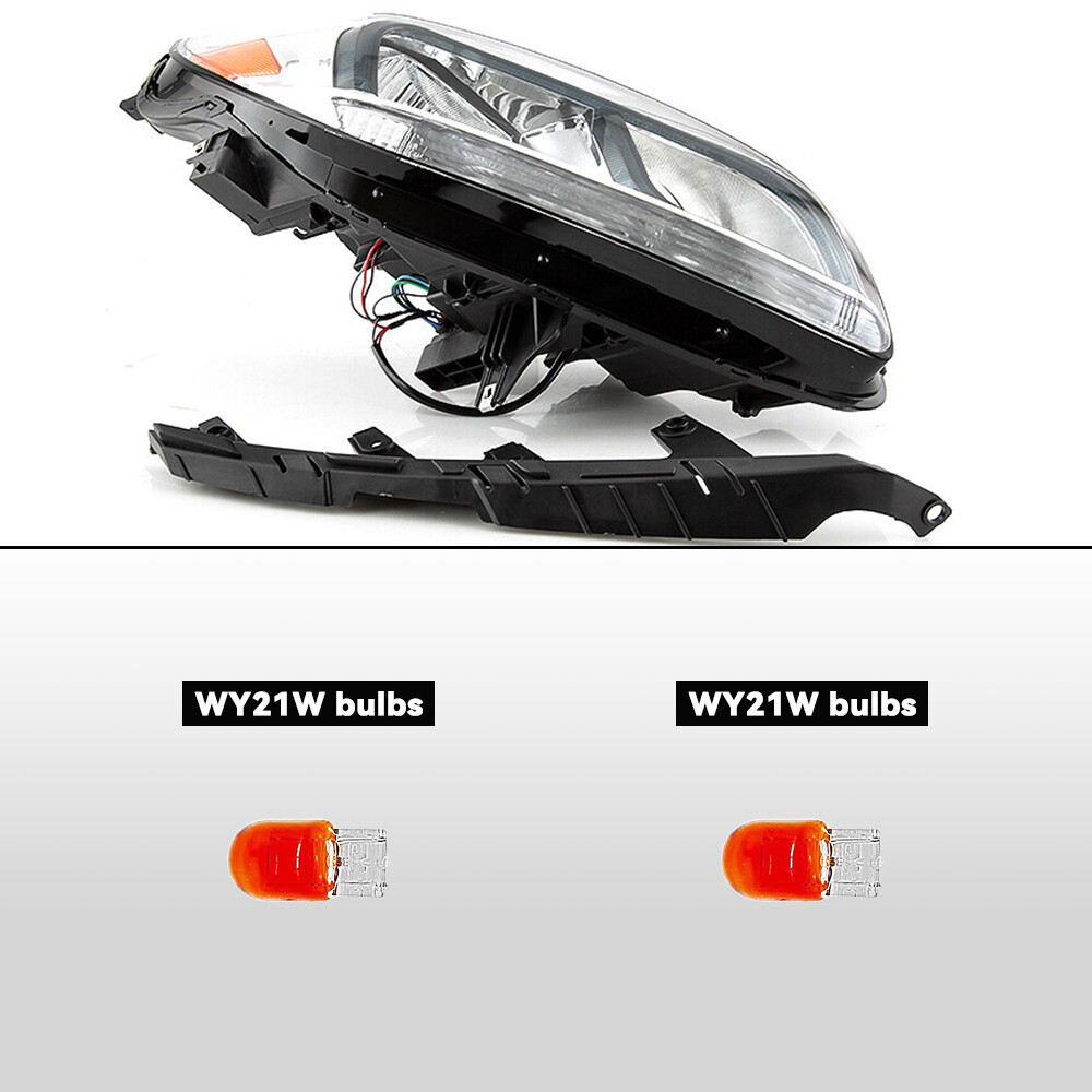 Halogen Headlight For 2013-2016 Chevy Malibu w/o Projector Left+Right Pair
