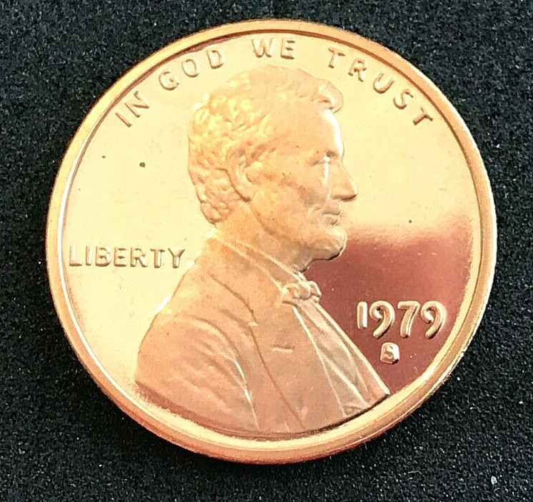 1979 S Type 1 & Type 2 Lincoln cent Gem Proof (2 coins)