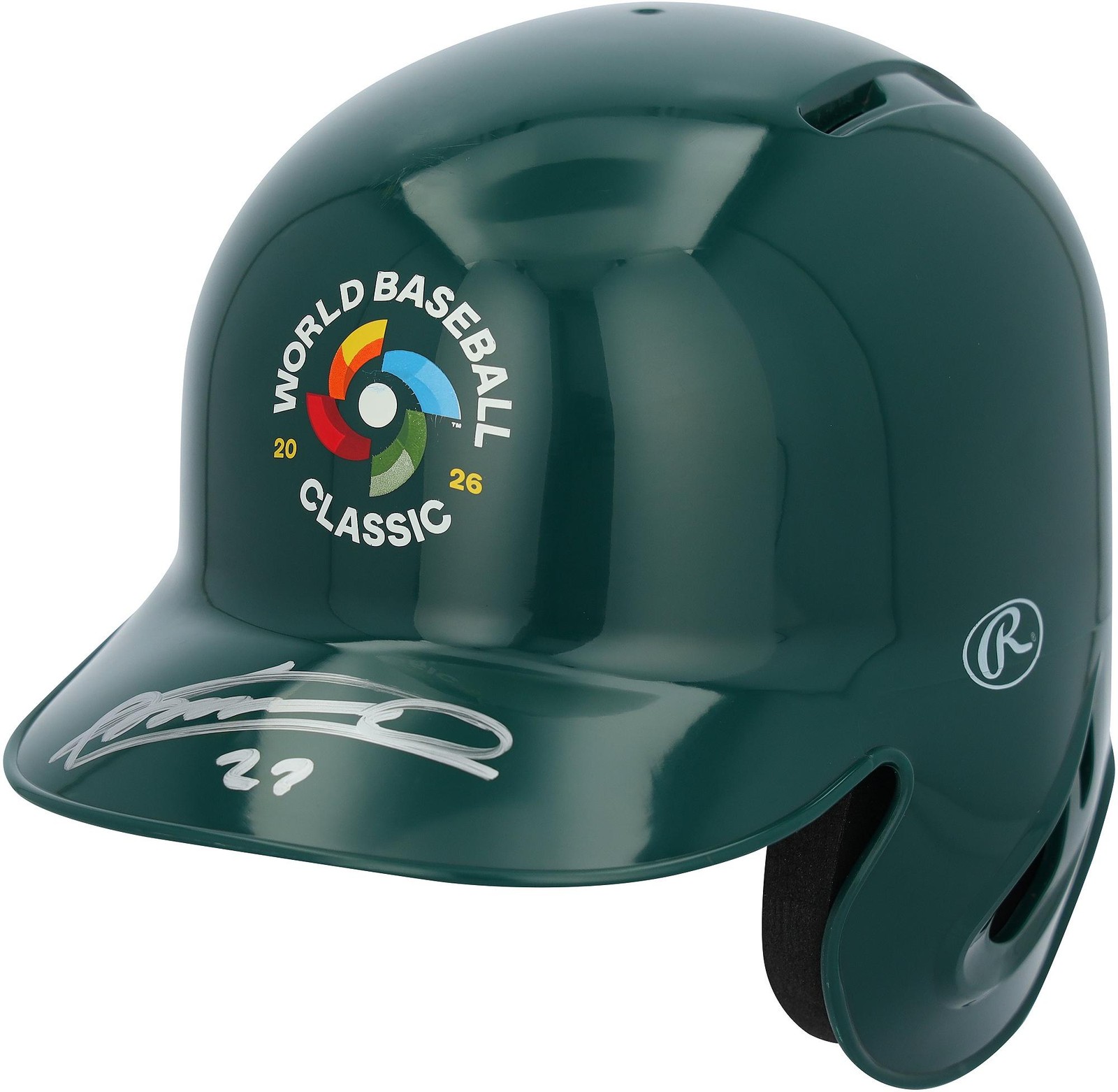 Vladimir Guerrero Jr. Dominican Republic Signed 2026 WBC Mini Batting Helmet