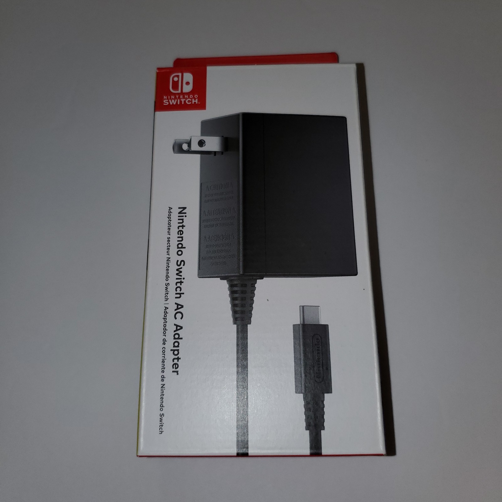 Nintendo Switch OEM USB-C AC Adapter - Black NIB Charging Cable