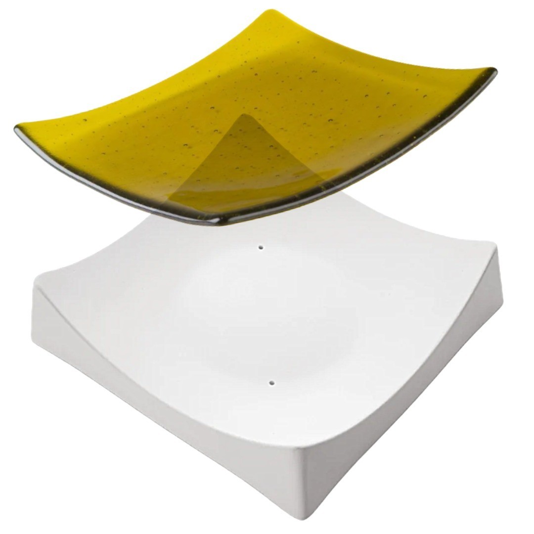 6.8"SQ.-Deep 1.6" Bullseye Slumper Mold Glass Fusing