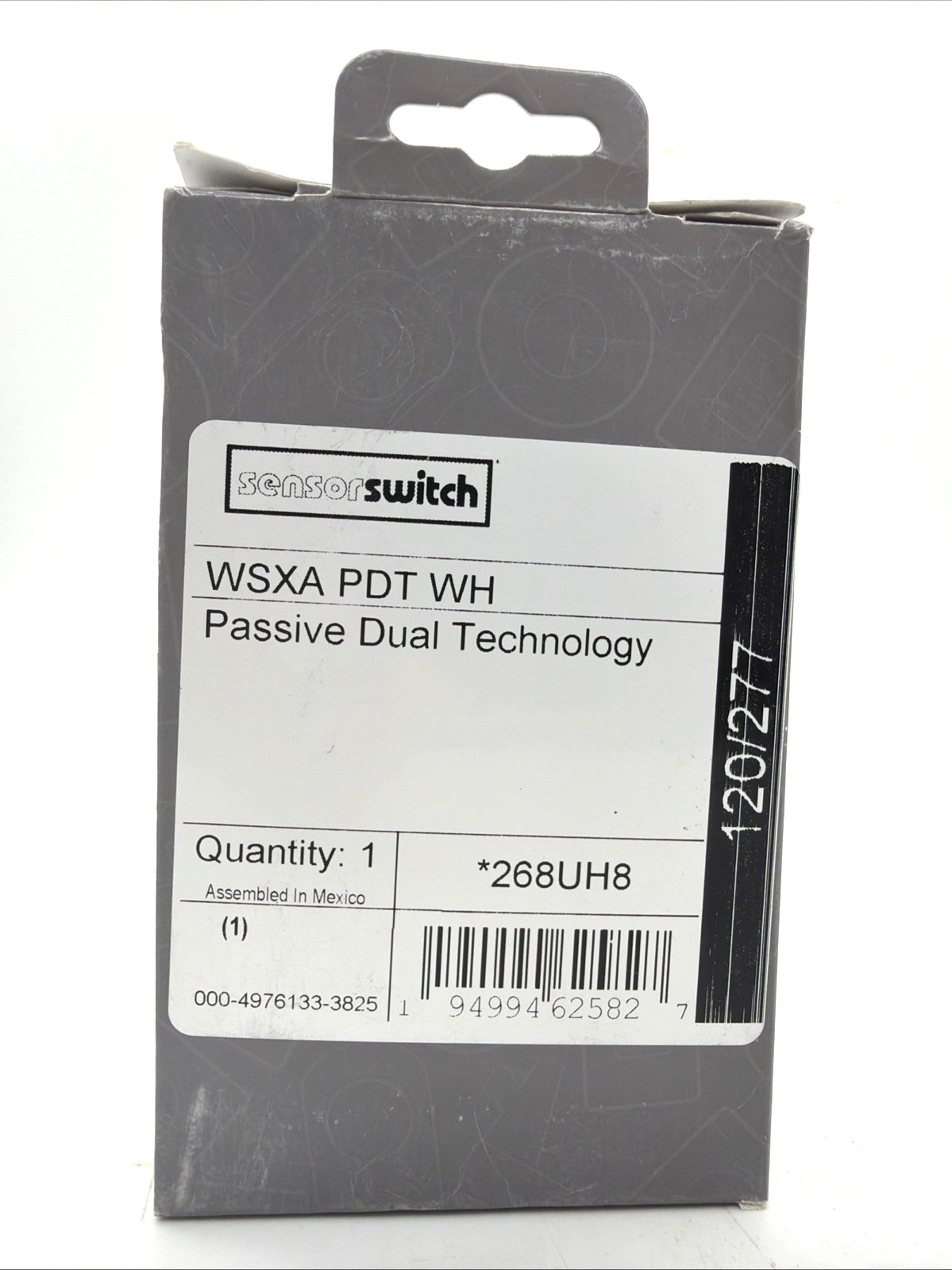 SENSOR SWITCH WSXA PDT WH OCCUPANCY SENSOR WALL SWITCH 120-277V NEW