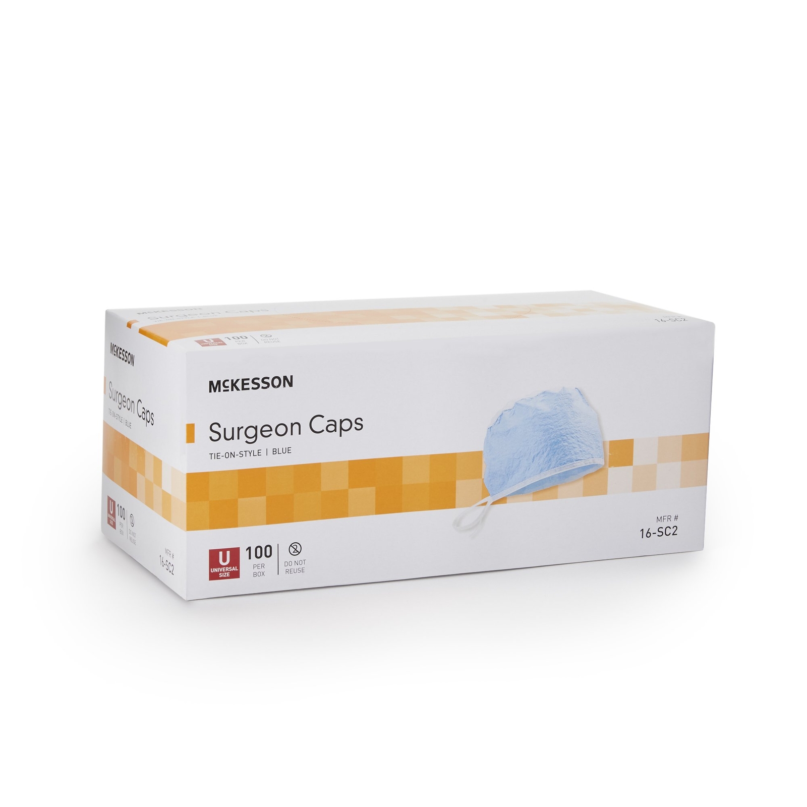 McKesson Blue Surgeon Cap One Size Disposable 16-SC2 100 per Box