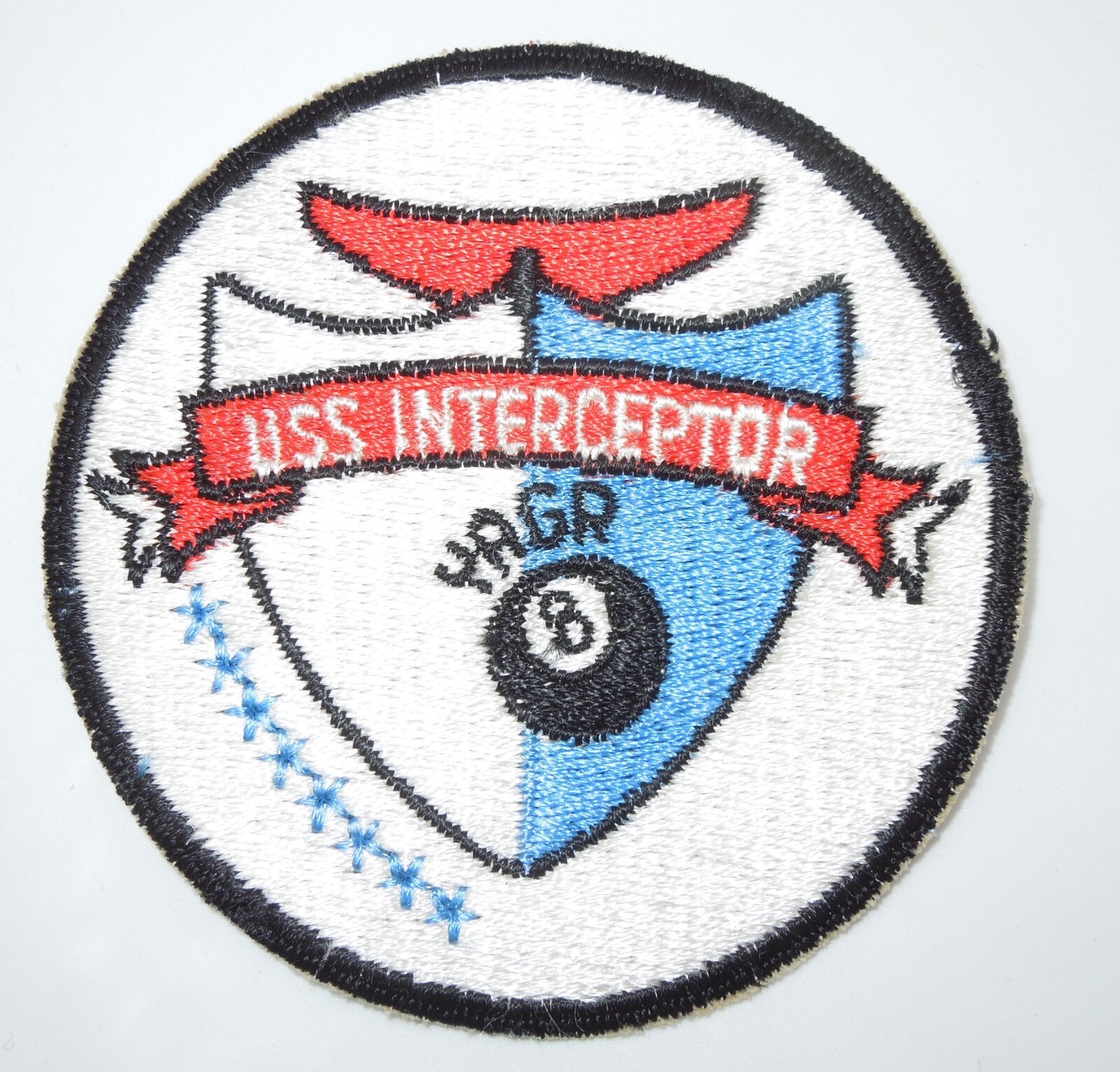 Original Vietnam War US Navy USS Interceptor YAGR-8 Patch V47
