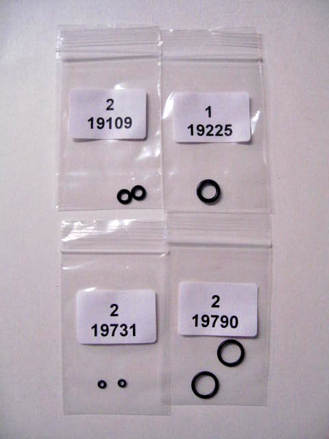 FX 19697-1 Regulator O-ring Kit / R&S 2-10FXREG / See below for O-rings