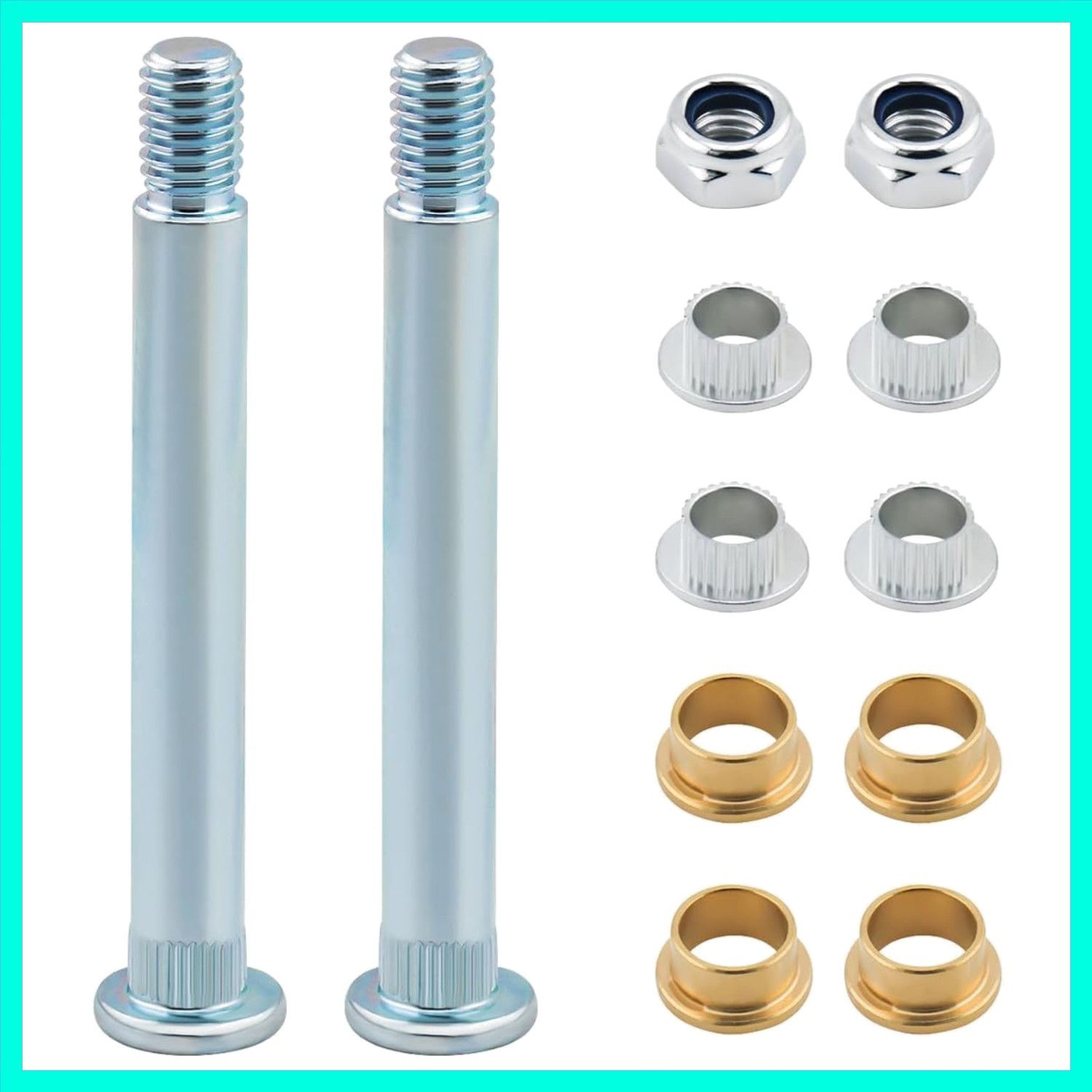 Door Hinge Pin and Bushing Repair Kit Compatible With 1994-2004 Mustang 1988-...
