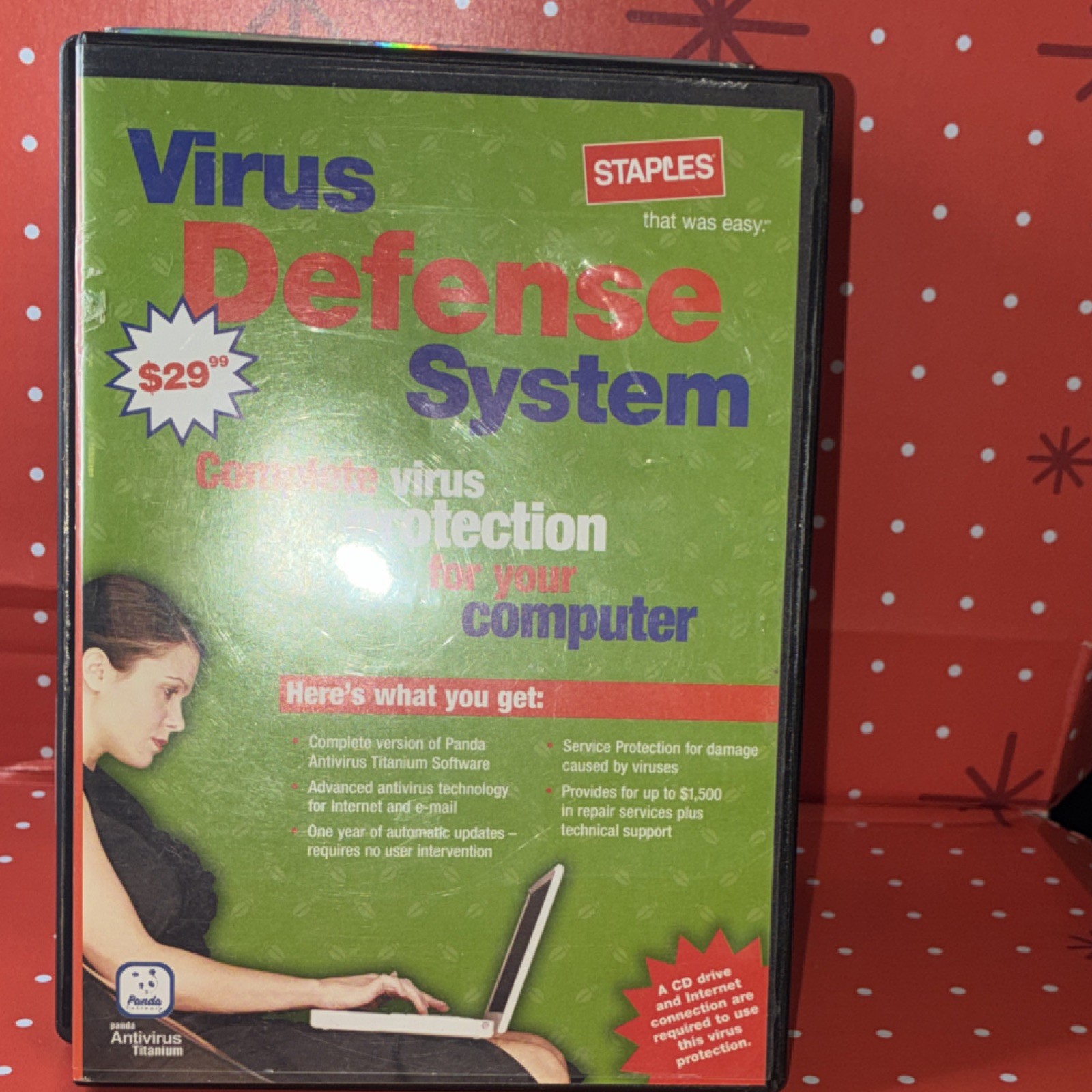 Panda Security Antivirus Titanium CD for Windows 98 95 NT 4.0 Internet Security