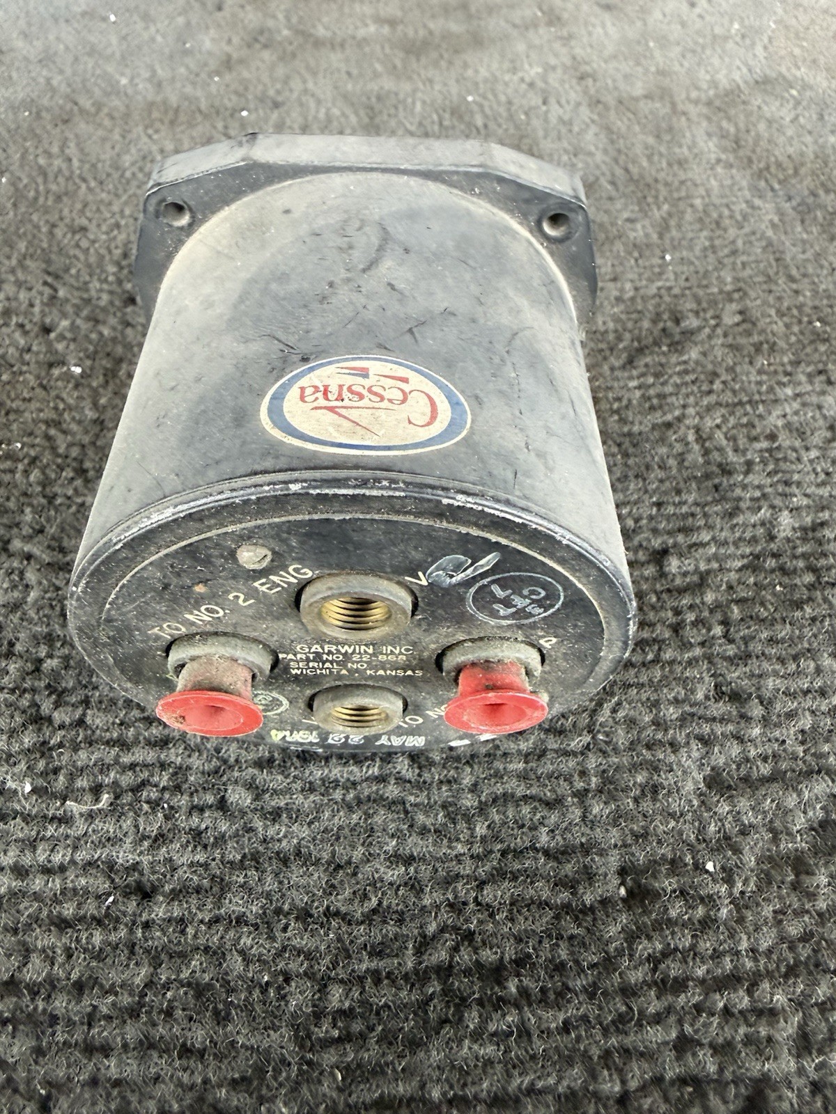 Cessna CM2650L2 Dual Engine Fuel Flow Indicator Garwin 22-8631 Instrument Core