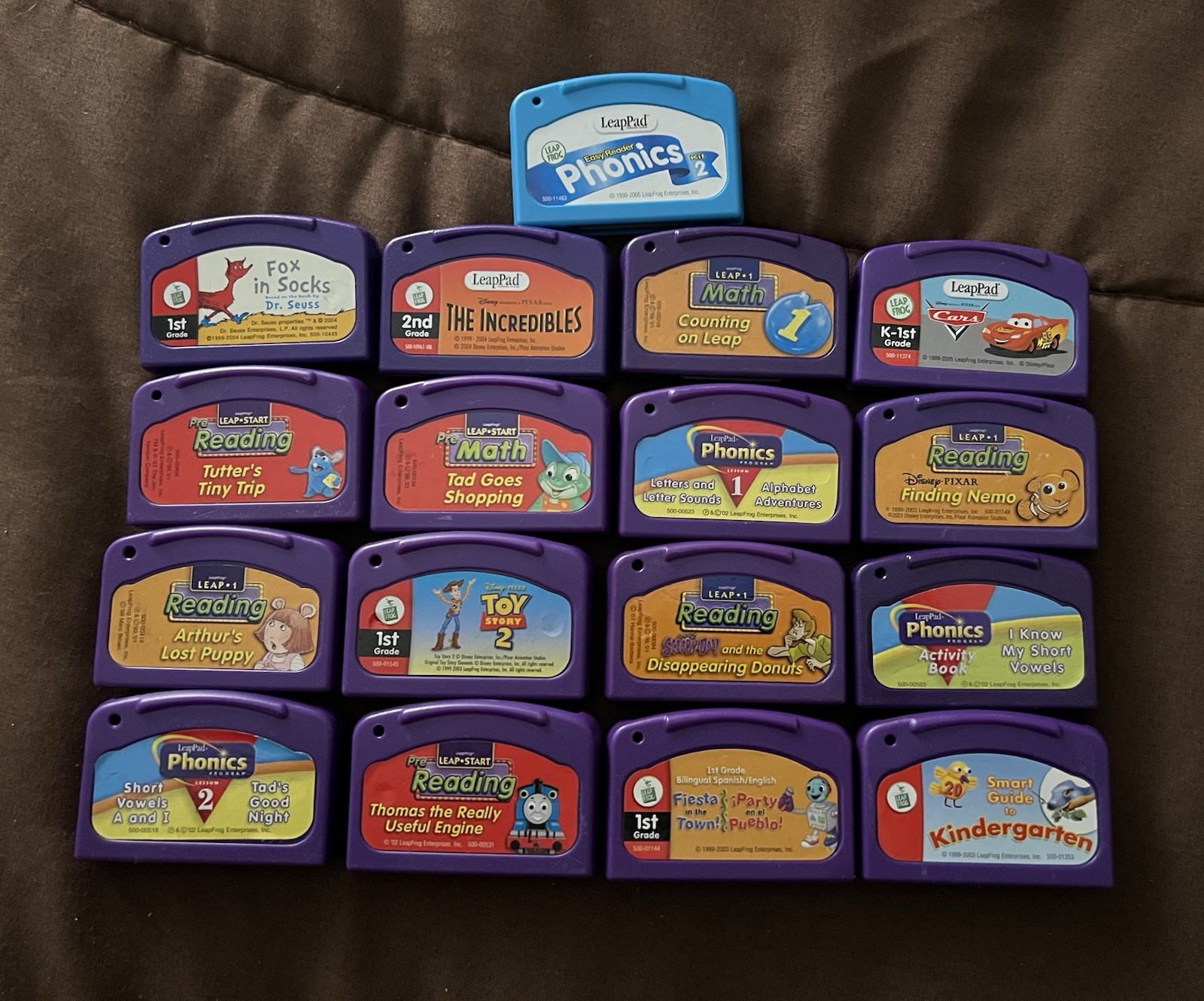 LeapFrog Leap Pad Cartridges Educational Lot of 17 Learning Games Cartridges