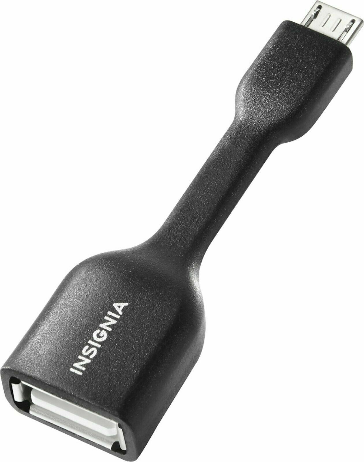 NEW Insignia OTG On The Go Micro USB-to-USB Type-A Adapter Cable Android Device