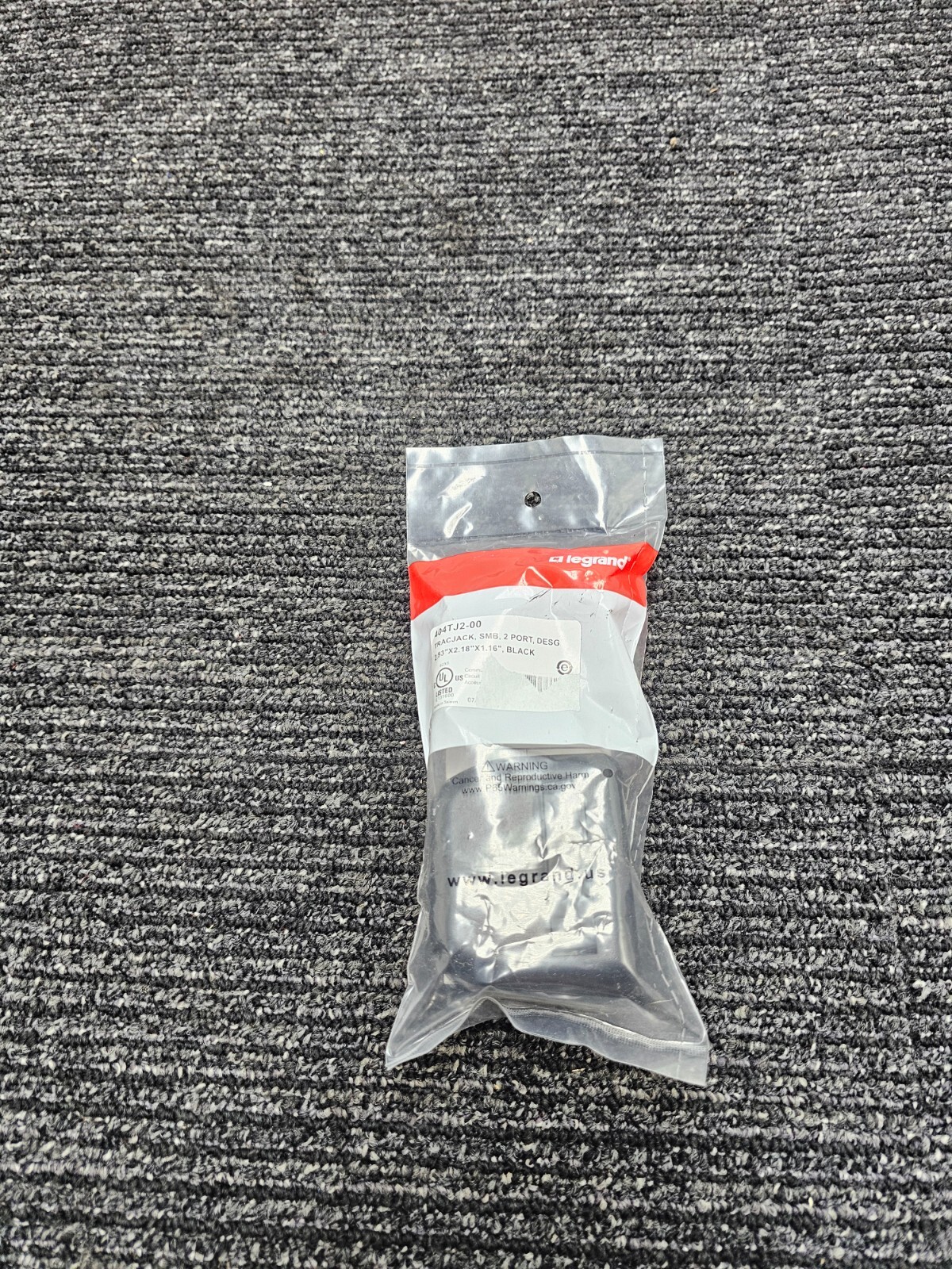 (QTY 7) Legrand 404TJ2-00 Fog White TracJack Surface Mount Housing 2-Port
