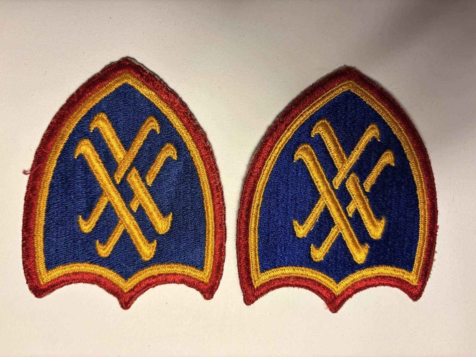 U.S. Army XX Corps 20th Corps WW II Era Original Patch -1ea Patch
