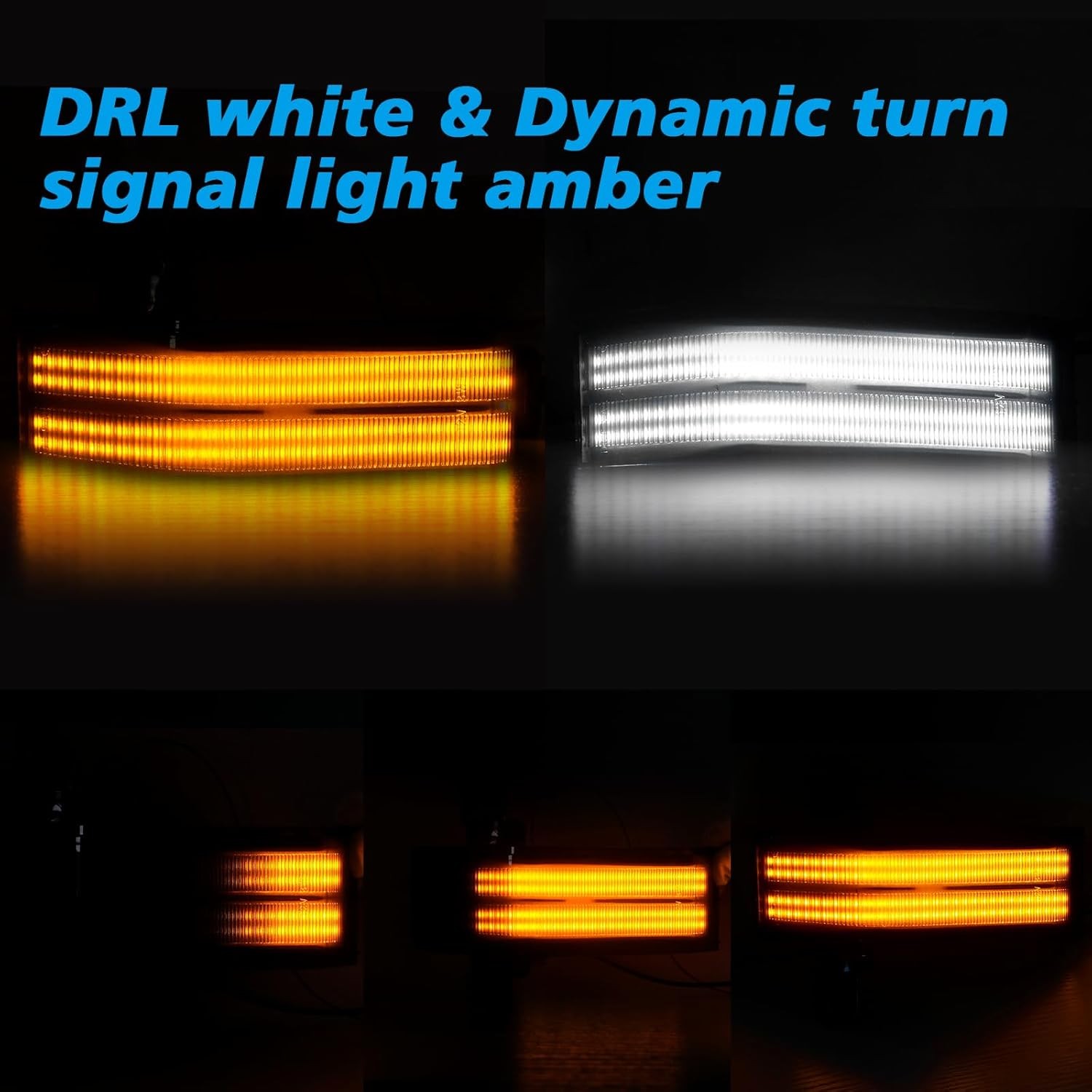 Sequential LED Side Mirror Marker Light For 2014-2019 Chevy Silverado GMC Sierra