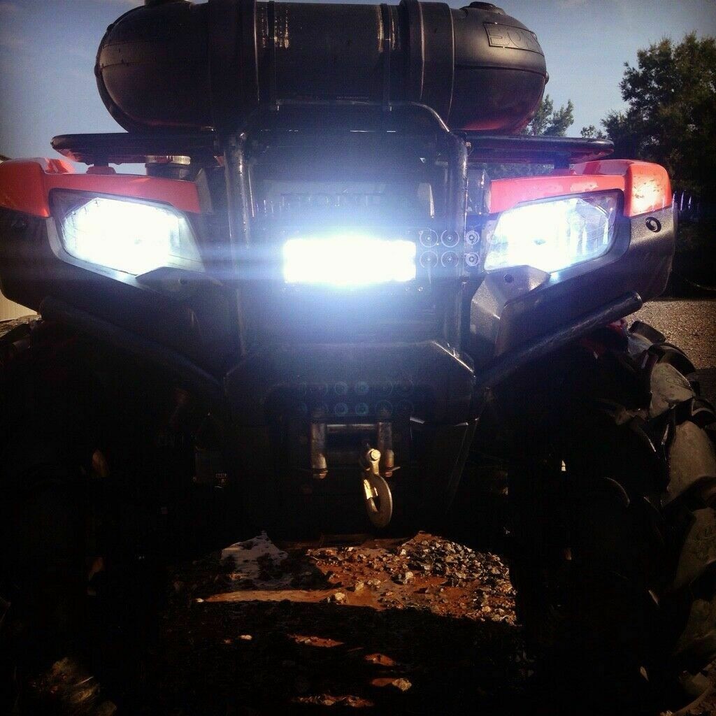 For Honda Foreman 400 450 1997-2003 2004 LED Headlight Kit H6 6000K White Bulbs