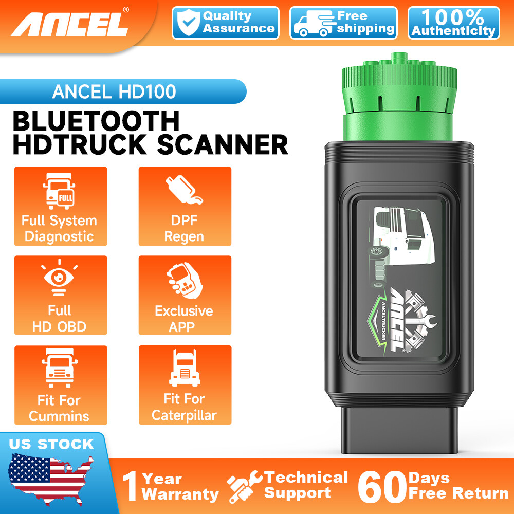 HD100 Heavy Duty Truck OBD2 Scanner with DPF Reset & Forced Regen All System