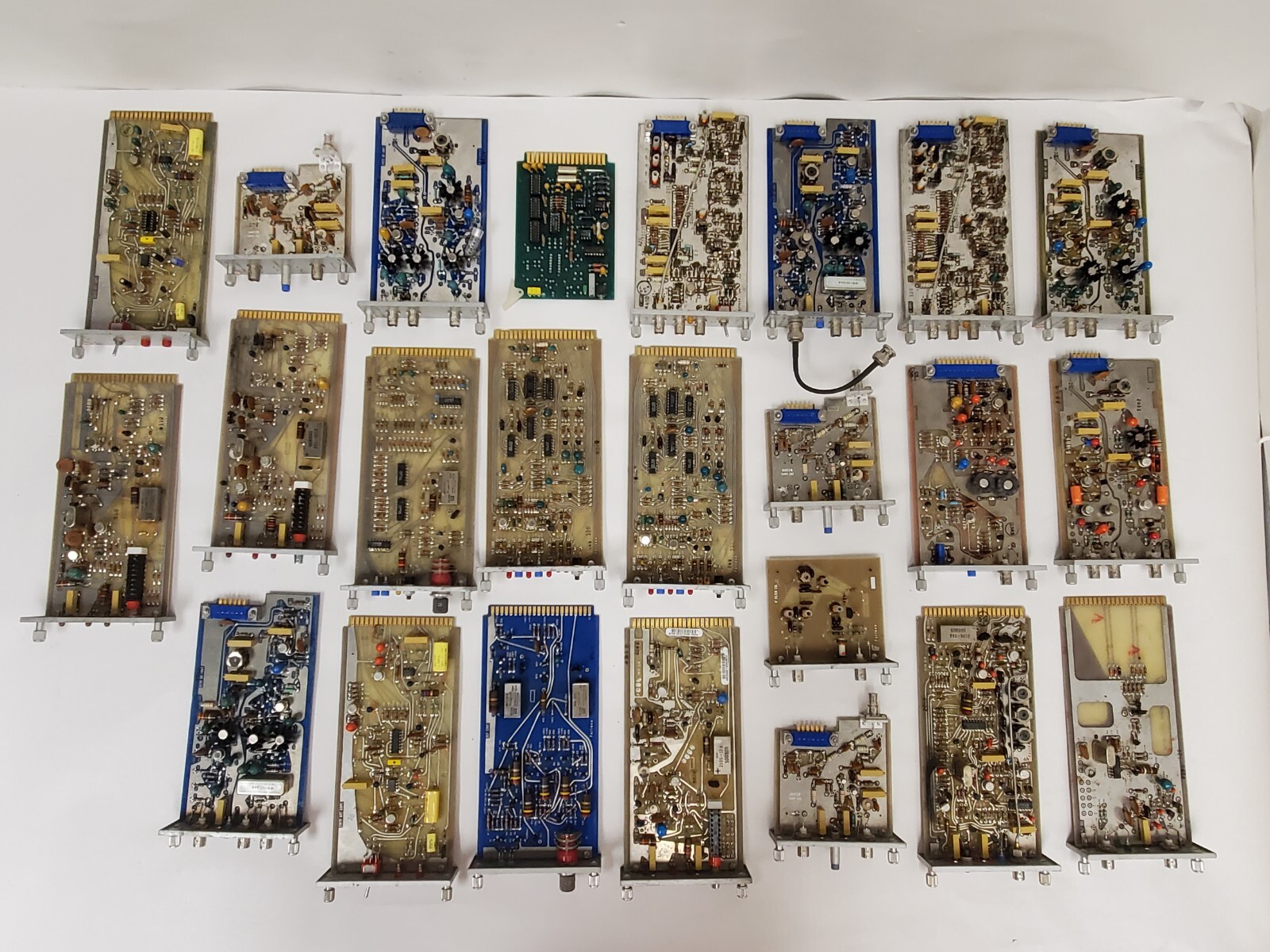 Lot of 24 Harris Farinon ,Etc Cards, Circuit Boards, AMPL,  Etc, See Pics