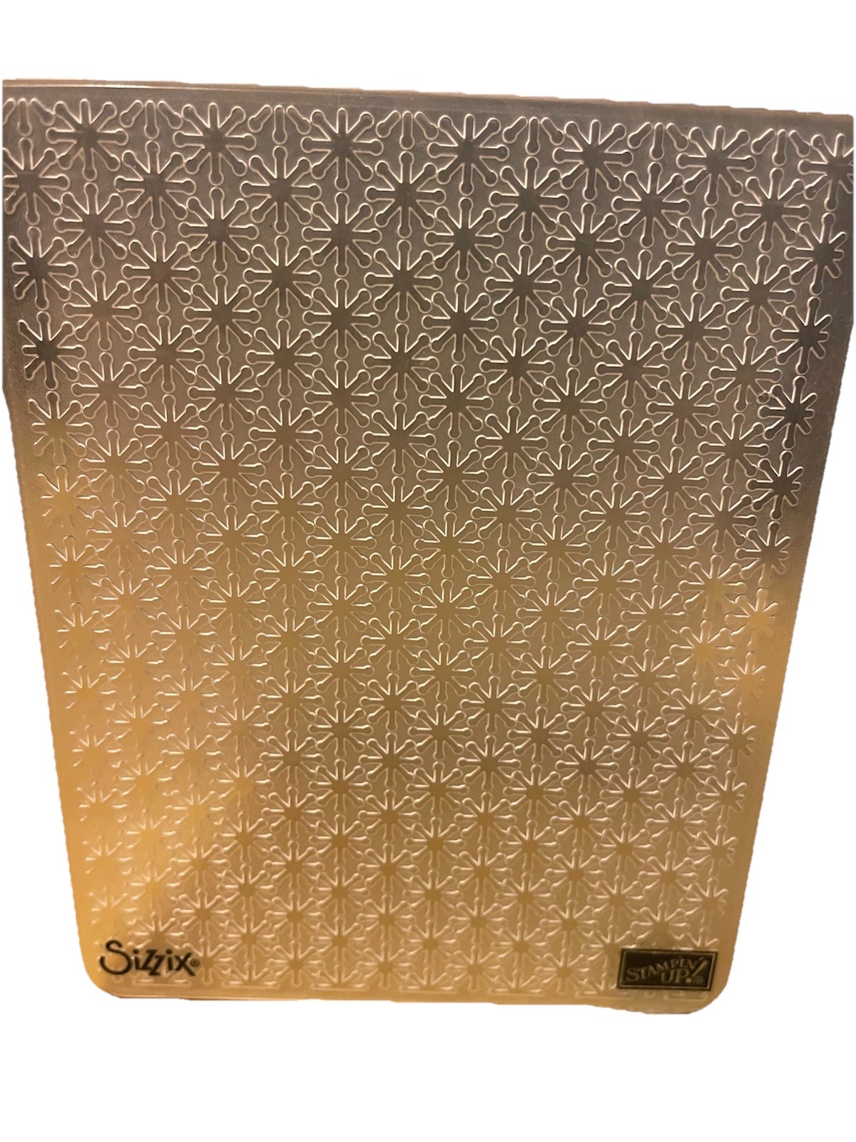 Stampin' Up SNOW BURST Embossing Folder Snowflakes No Sleeve