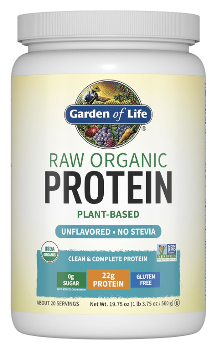 Garden of Life Organic Vegan Protein Powder Plant Based unflavoured 1.2 lb