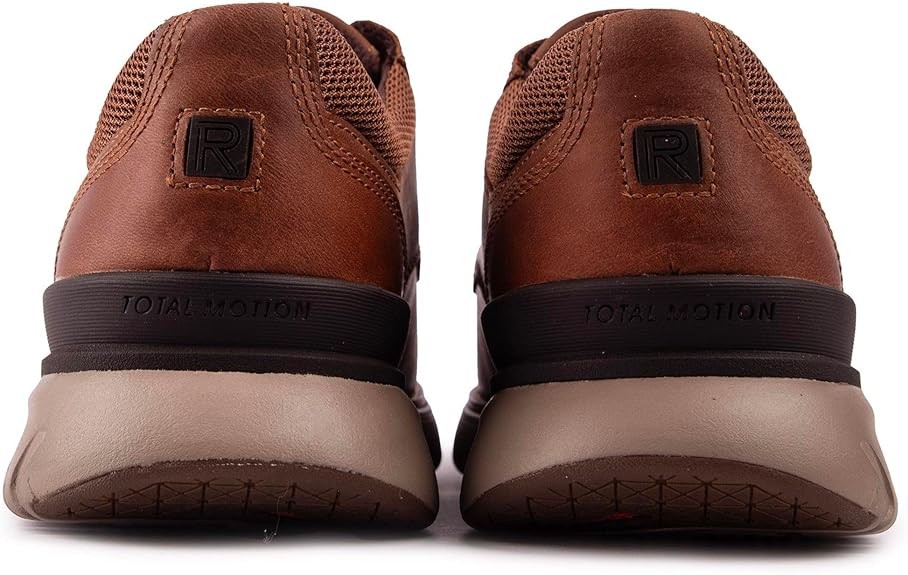 ROCKPORT Men's Total Motion Sport Derby Shoes, Brown Leather, Size US 9.5 M