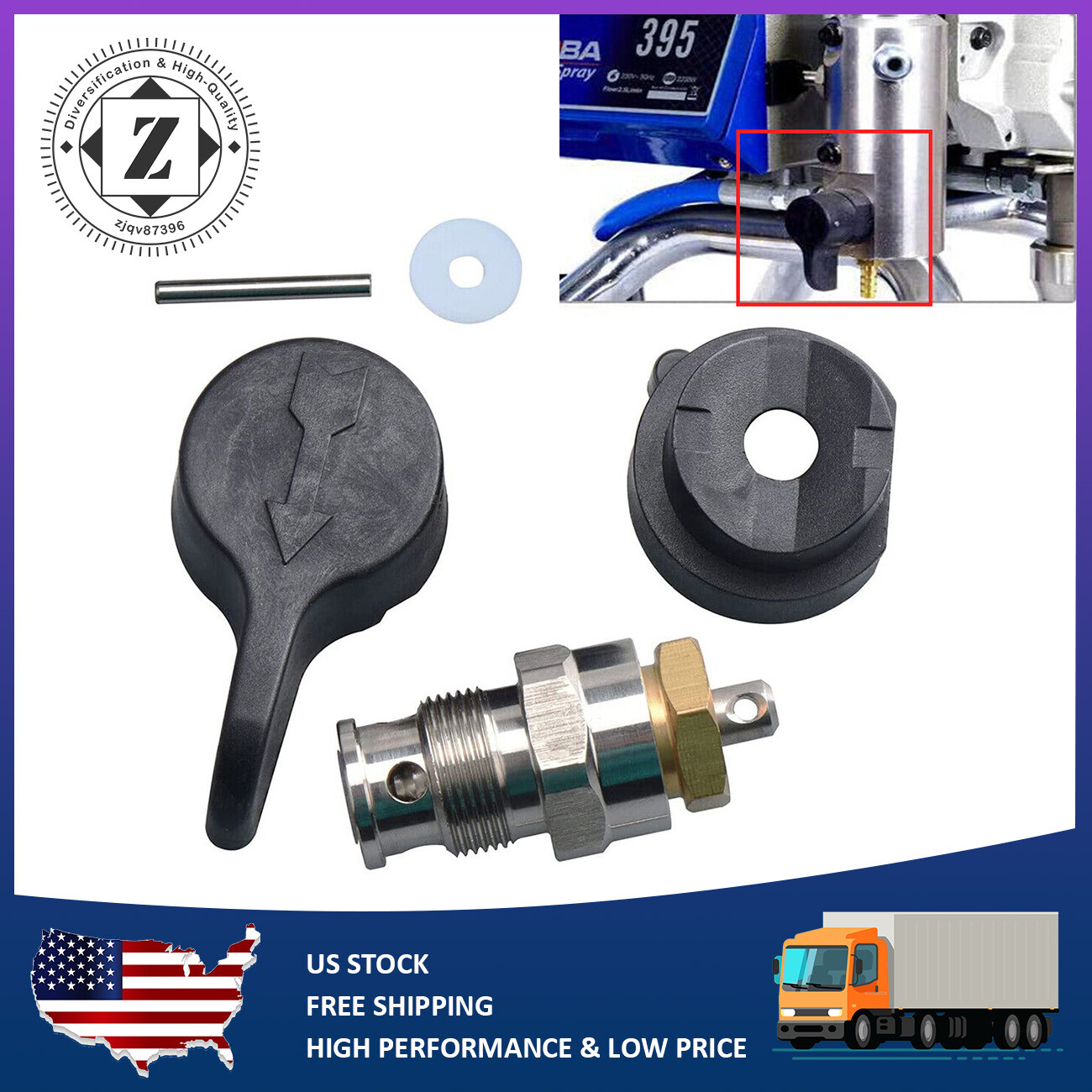 235014 Prime Spray Valve Paint Tool for Sprayer Ultra 395 490 495 595 Airless