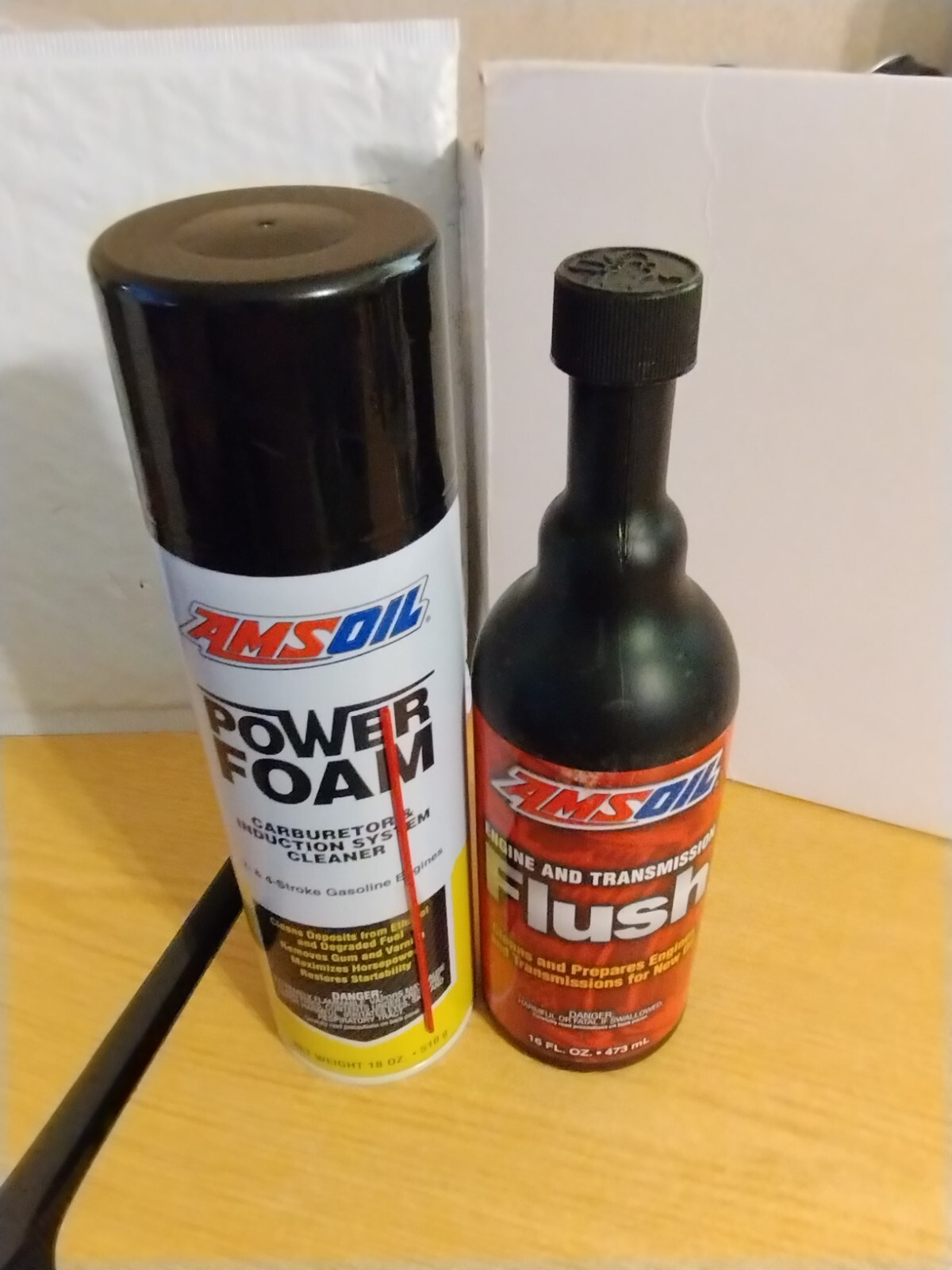 Amsoil Engine Transmission Flush + Amsoil Power Foam Induction System Cleaner