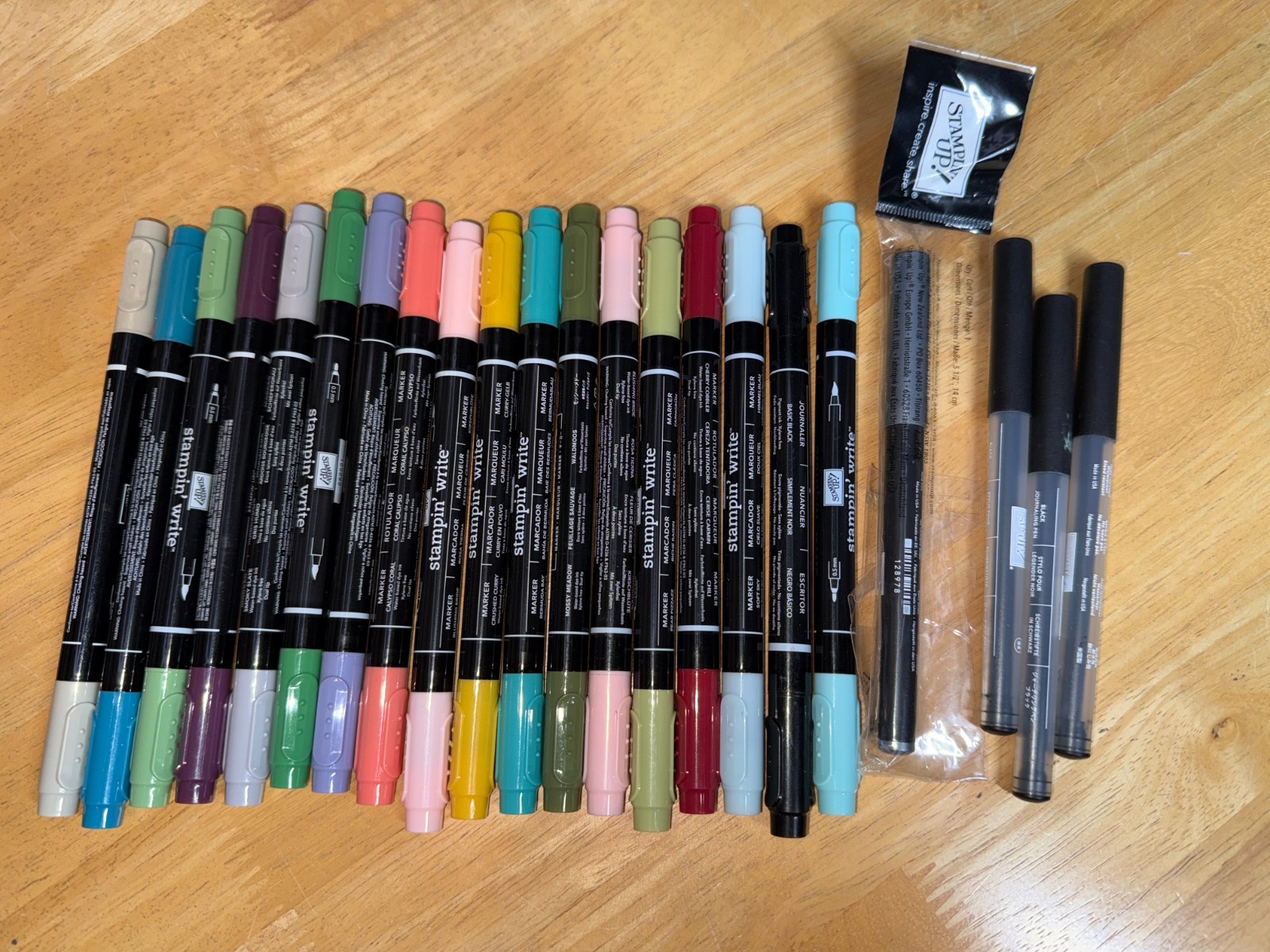 Stampin Up' 22pc Lot Write Marvelous Markers Dual Tipped Ink Pens