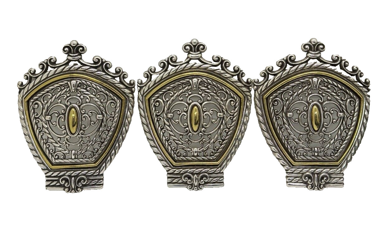 Brighton Filigree Night Light Cover Silver Plated Lot X3 Two Tone