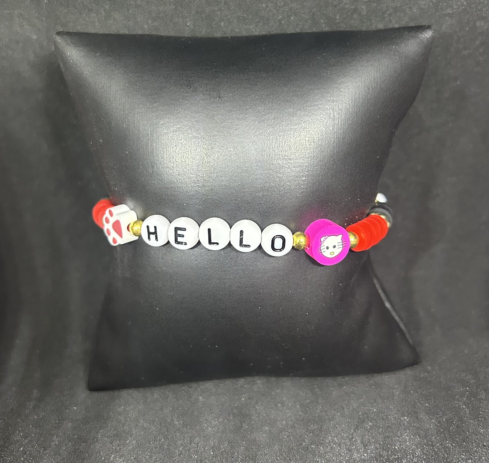 Hello Kitty (Letter) Heishi Bracelet