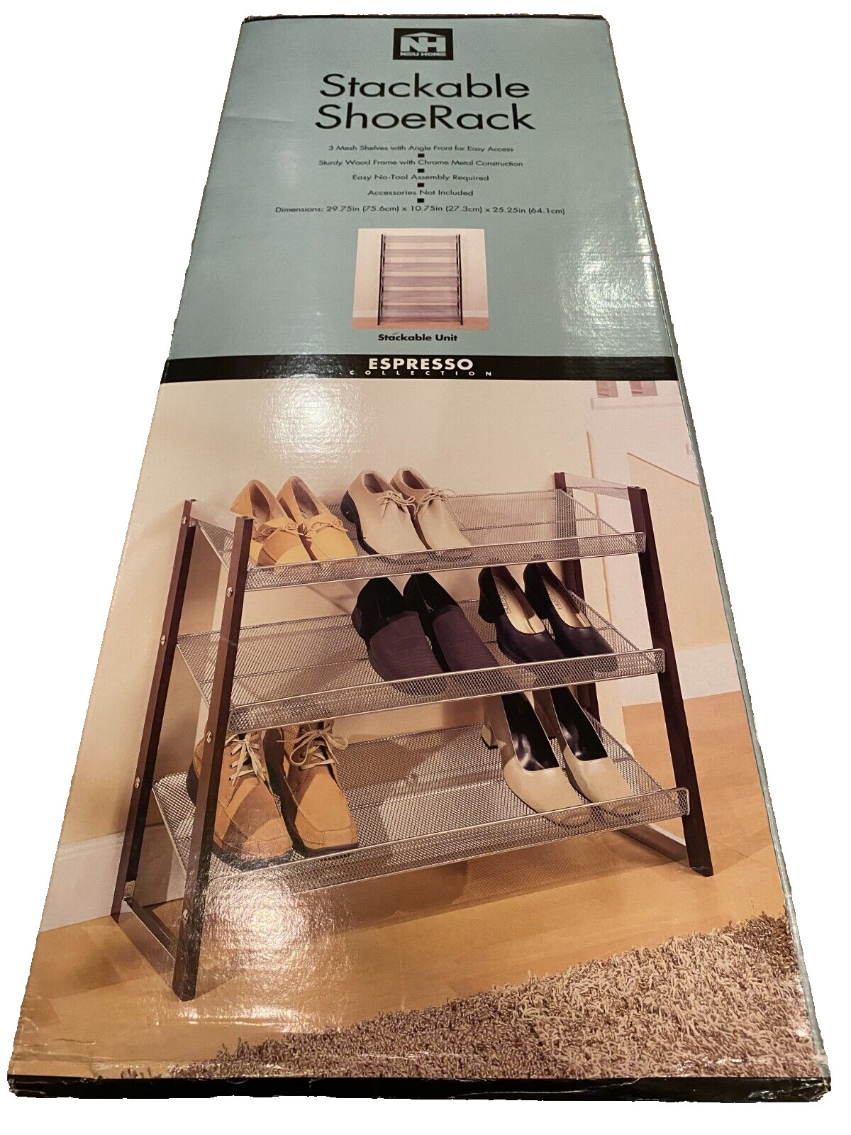 Neu Home - Stackable ShoeRack Espresso Collection