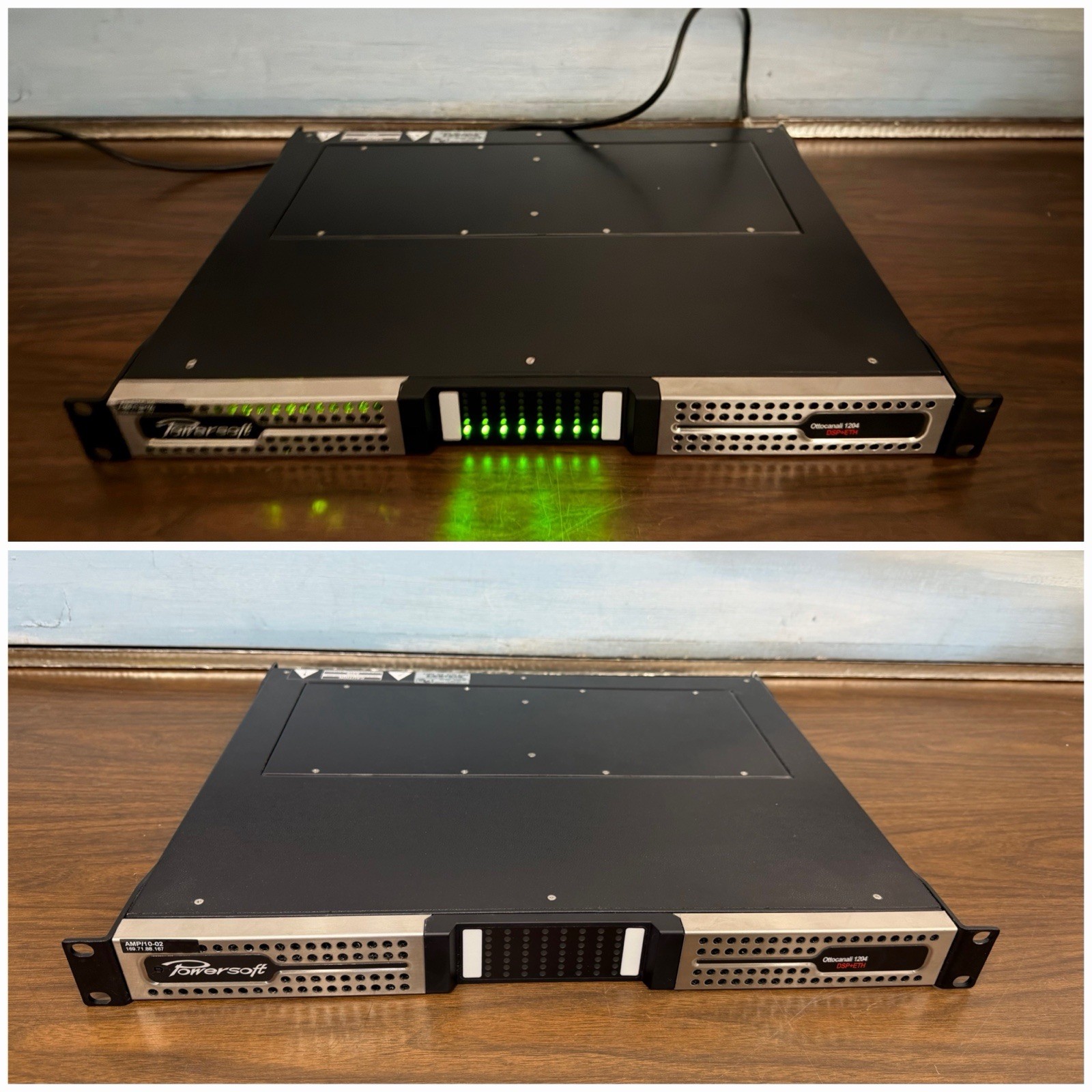 Powersoft Quattrocanali 1204 DSP+ETH Power Amplifier Working Great