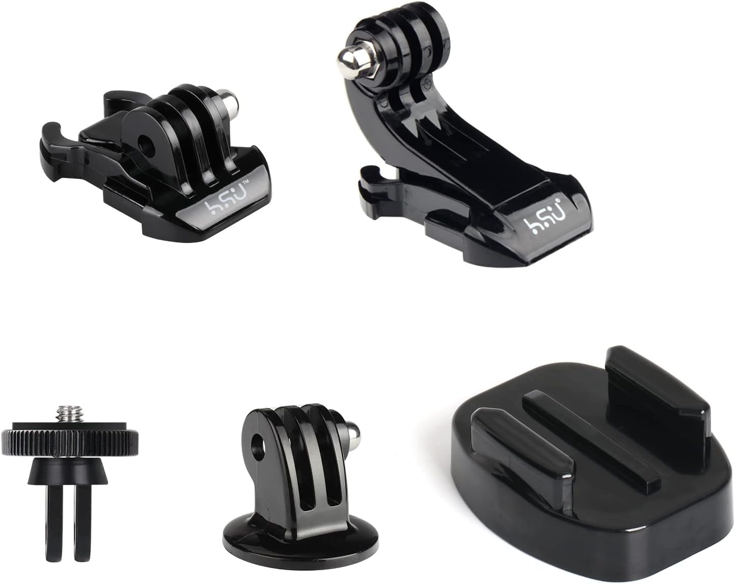 Basic Adapter Grab Bag for Gopro - 13Pcs Kit Including Quick Release Buckle, J-H
