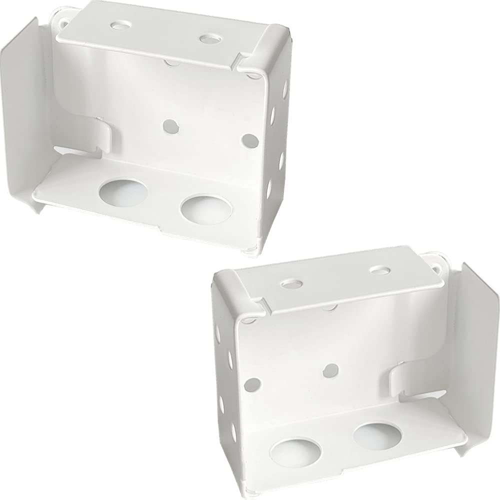 2pcs Box Mounting Bracket for Low Profile Horizontal Blinds with 1-3/4" x 2 1/2"