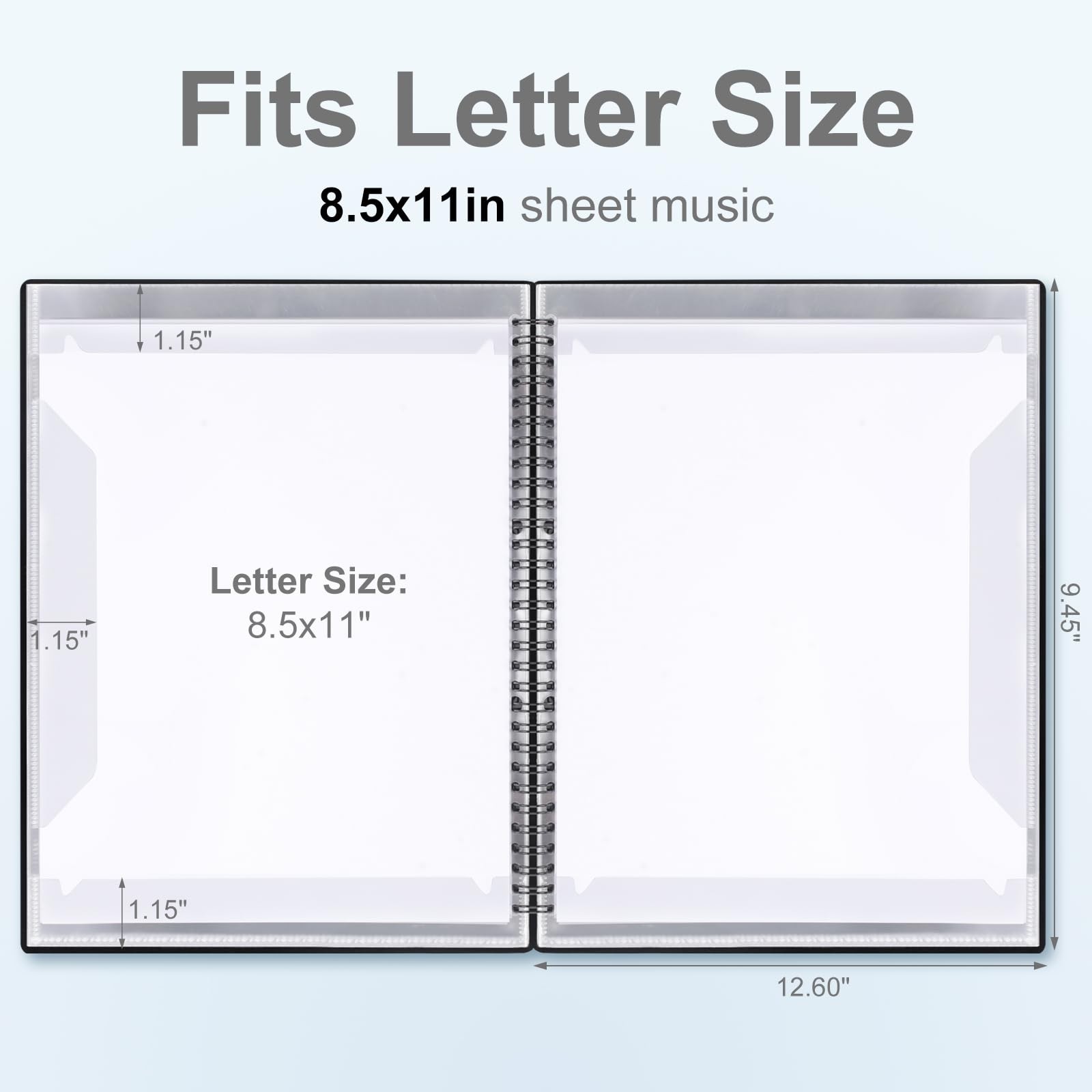Sheet Music Folder, Premium Folder Organizer for Black
