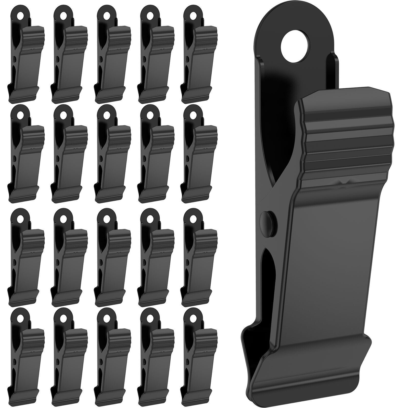 20Pcs Mini Spring Clamp Metal Photo Alligator Clamps Anti-Slip for handicraft