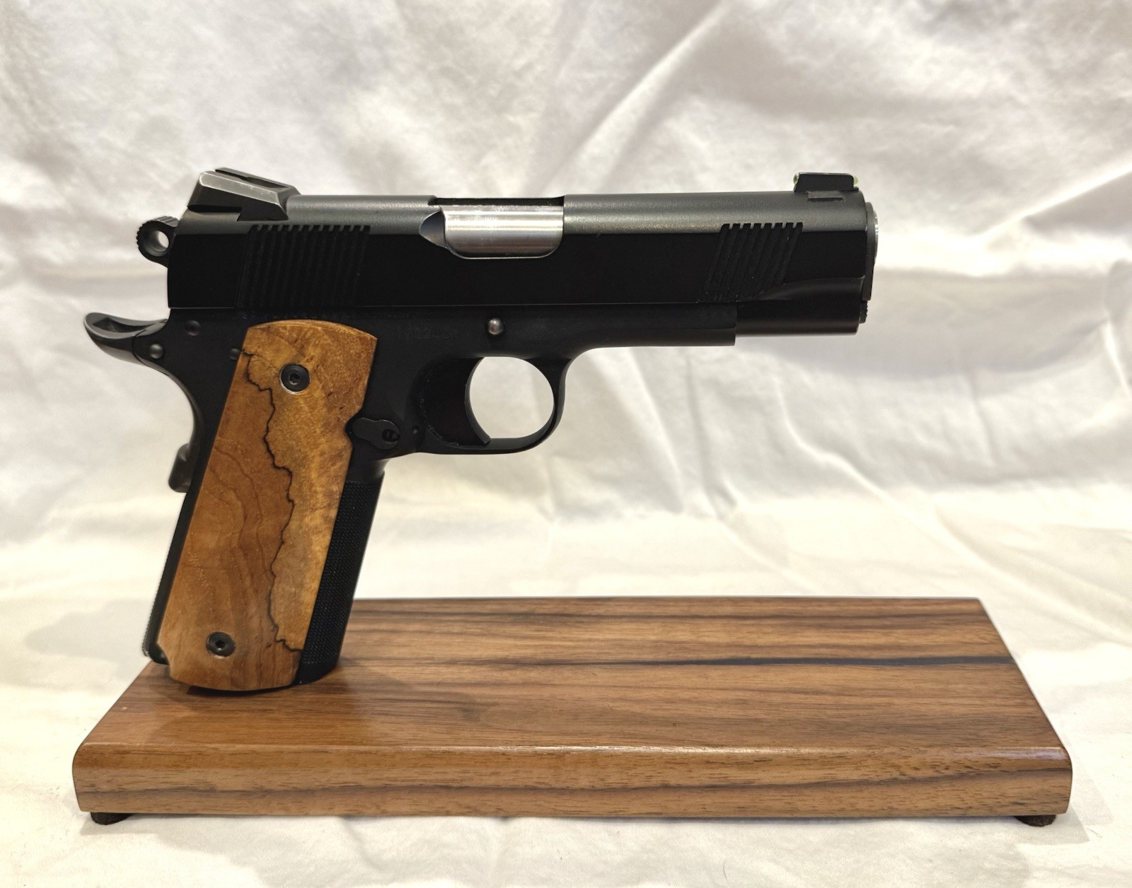 1911 Pistol Stand.  Walnut with Epoxy Fill! Hand Made USA Colt Kimber Etc