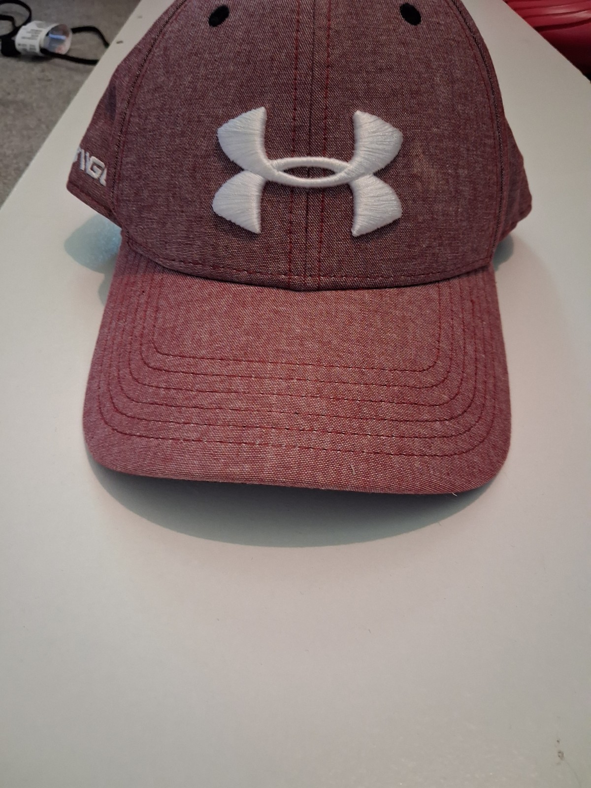Mens Golf Hat Maroon Under Armour Strap Back One Size OS