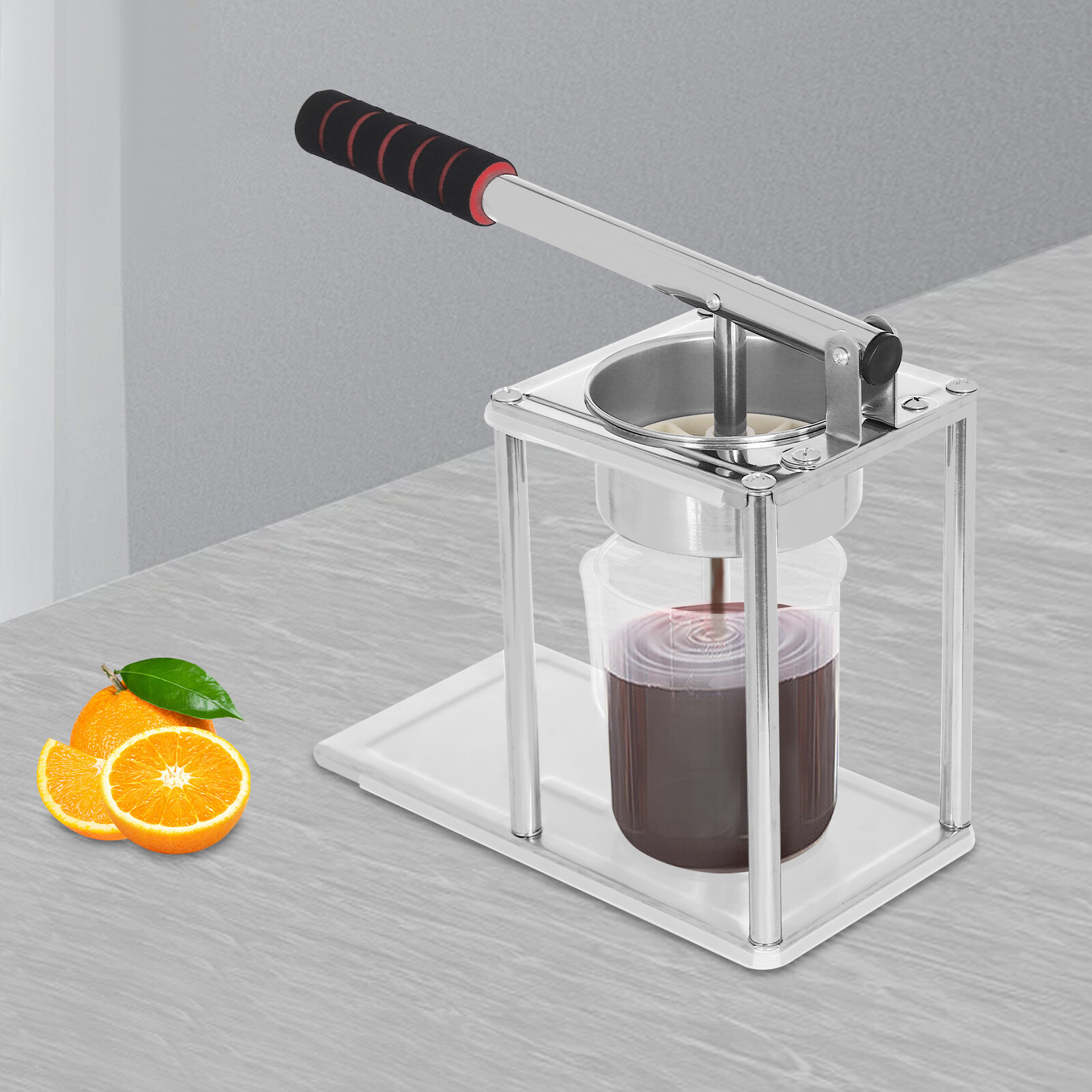 Manual Hand Flat Press Orange Lemon Juicer Fruit Squeezer Press Machine SUS304