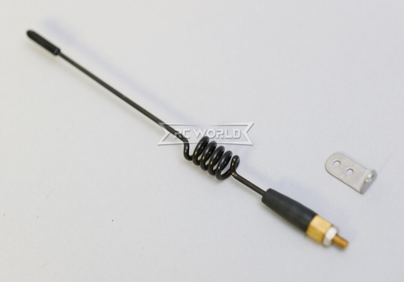 1/10 RC METAL 5" ANTENNA W/ "L" Mount , Trucks, Cars, Boats, Drones- ALL BLACK-