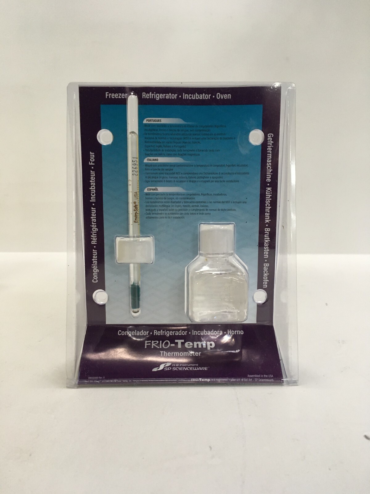 Frio-Temp Refrigerator Verification Thermometer Mercury Free -5/+15C 610040100