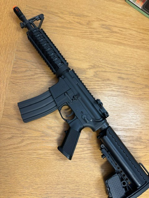 Tokyo Marui M4 NGRS airsoft rifle upgraded recoil shock