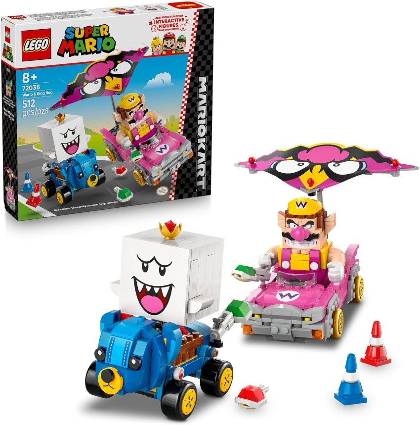 LEGO Super Mario: Mario Kart – Wario & King Boo Building Toy 72038