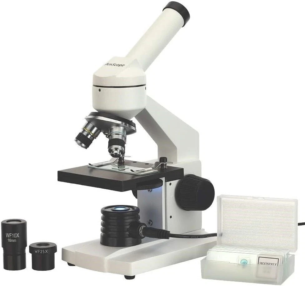 AmScope M102C-PB10 40X-1000X Biological Science Compound Microscope