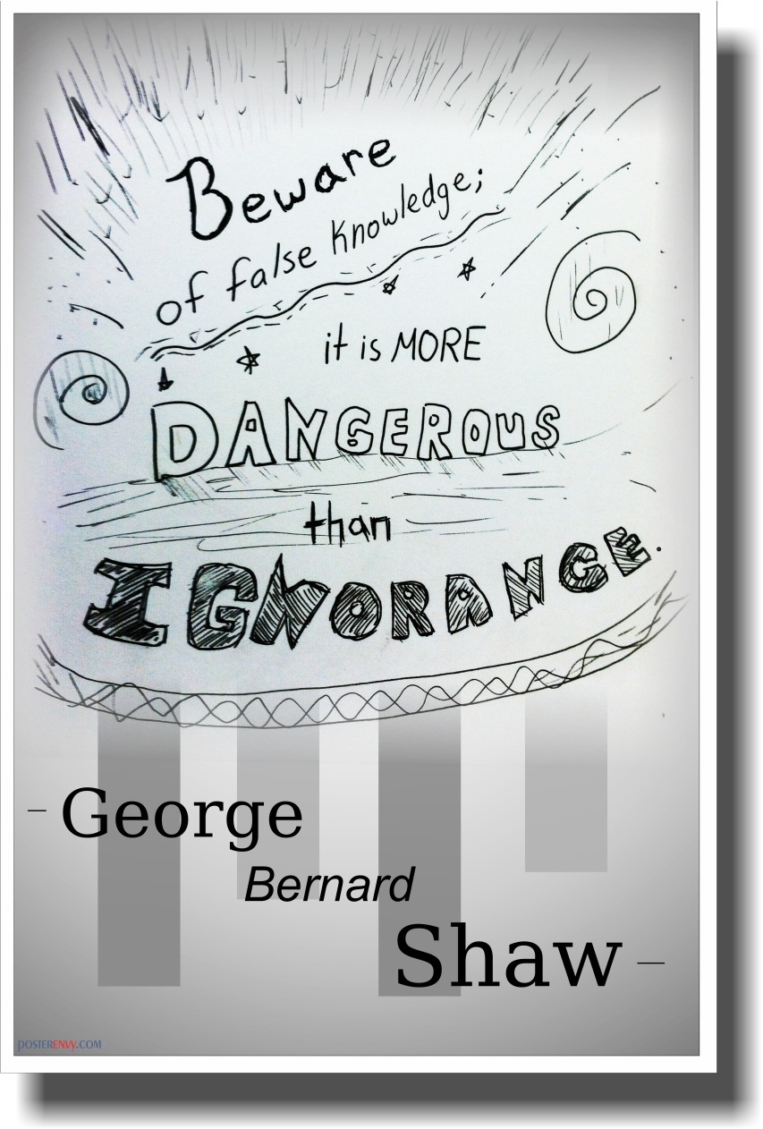 Beware Of False Knowledge - NEW Classroom Motivational Poster