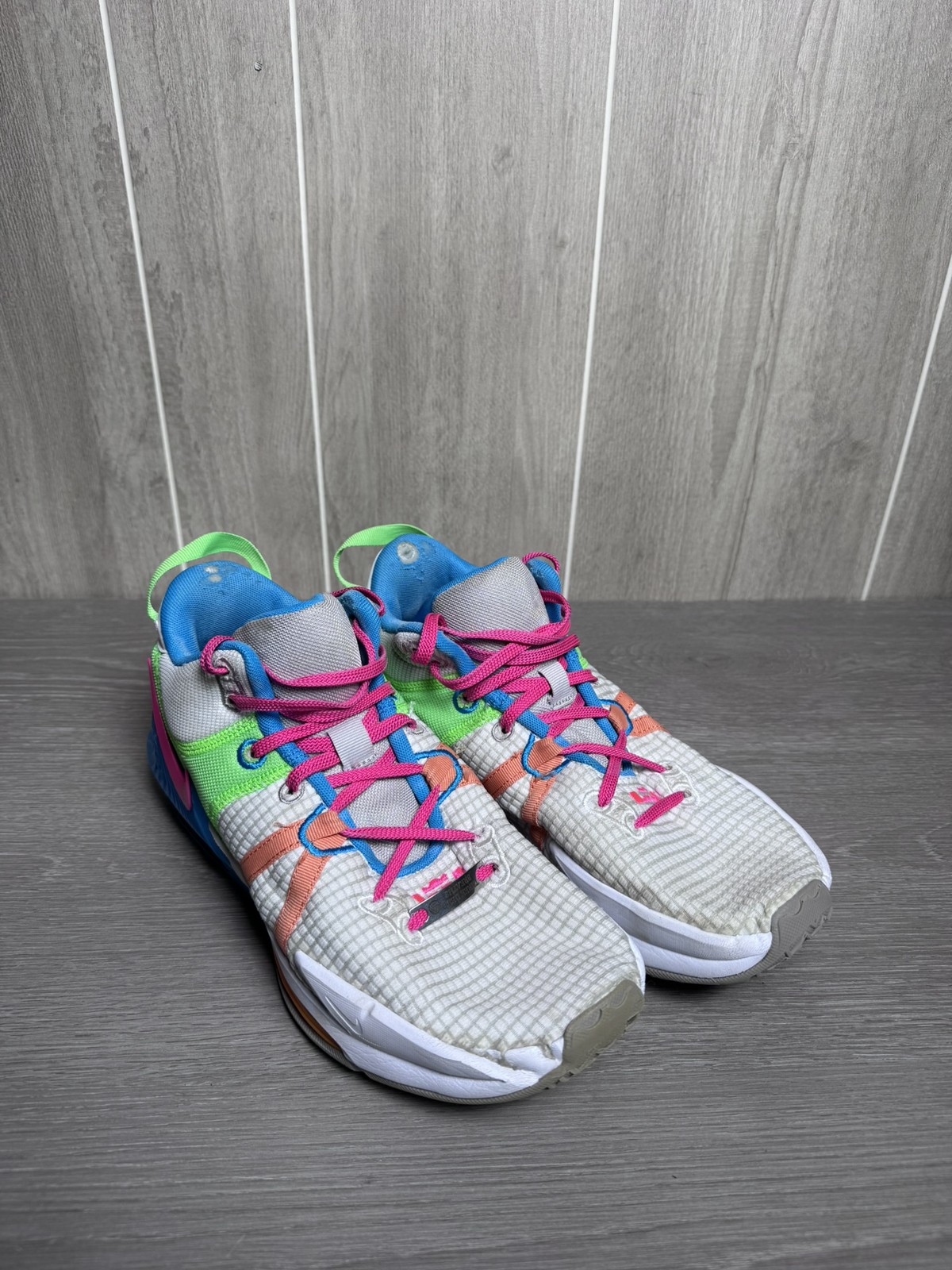 Nike LeBron Witness 7 VII Men's Basketball Shoes DM1123-001 White Blue Green