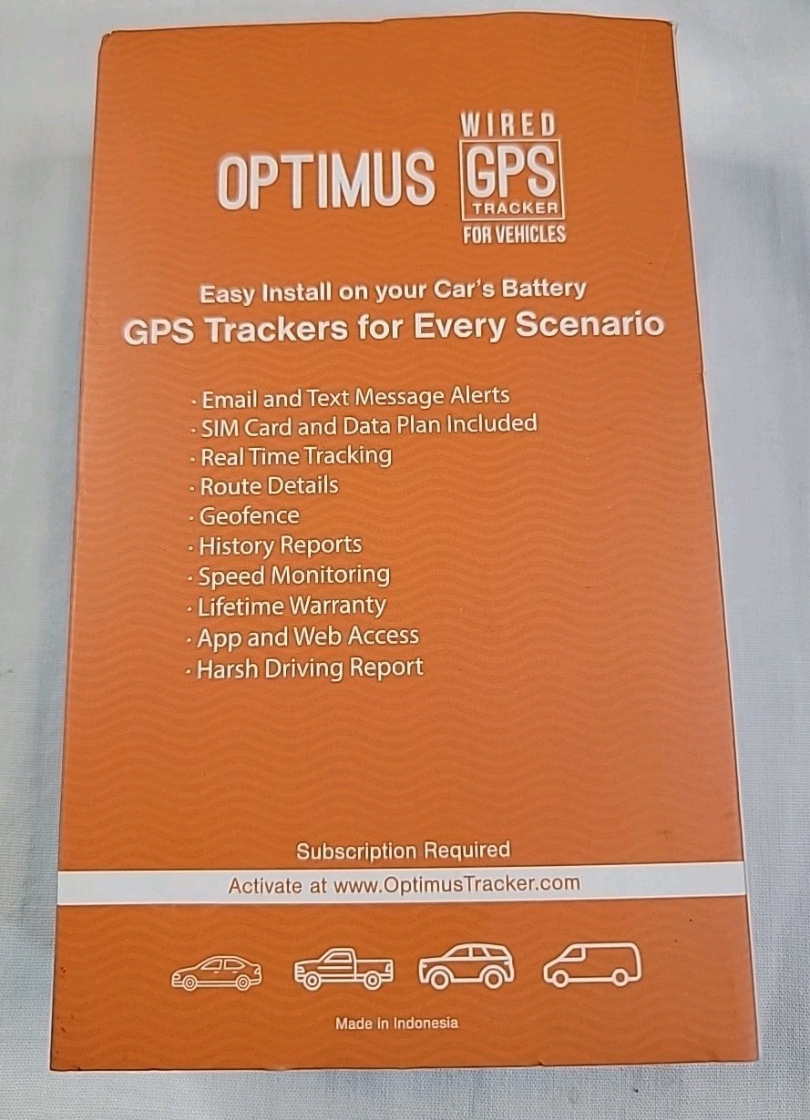 Optimus Wired GPS Tracker for Vehicles GB 130MG